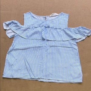 girls h&m cropped cold shoulder top